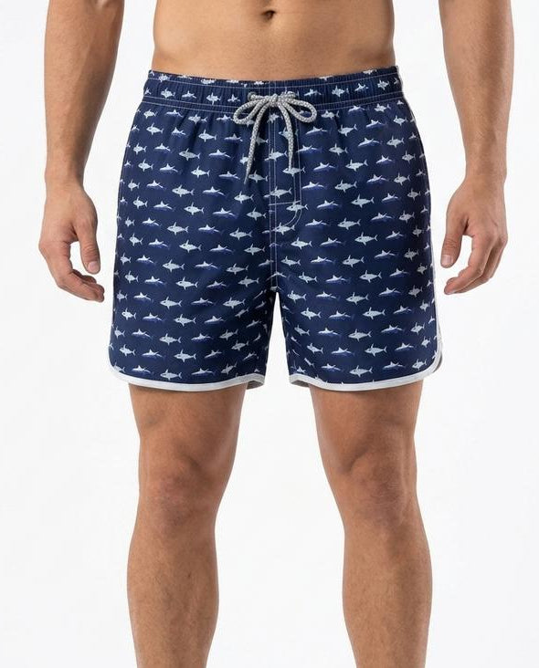 Arda Running - Sasin | Patterned Drawstring Shorts Men